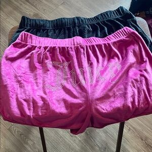 Juicy Couture Pink and Black Women's sleep Shorts